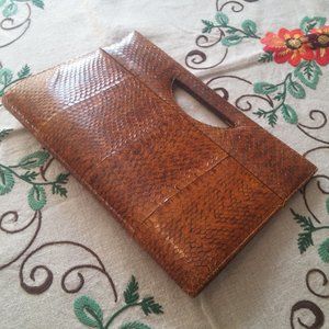 Unique rare vintage snake skin hand bag.